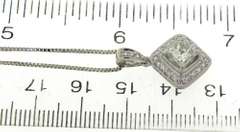 Brilliant Princess Cut 1.96cts Diamond Necklace
