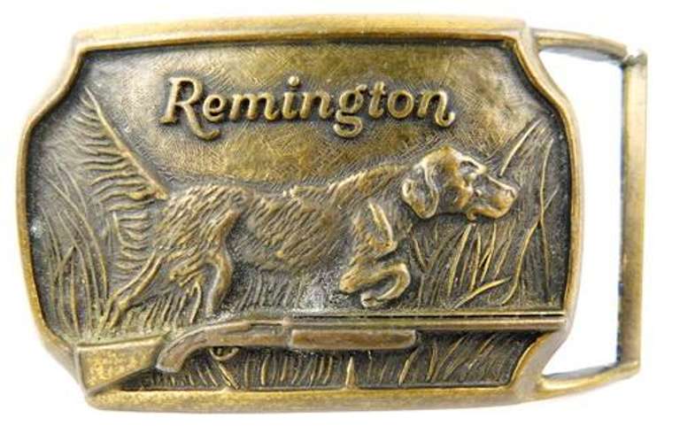 1974 Remington Arms Brass Belt Buckle