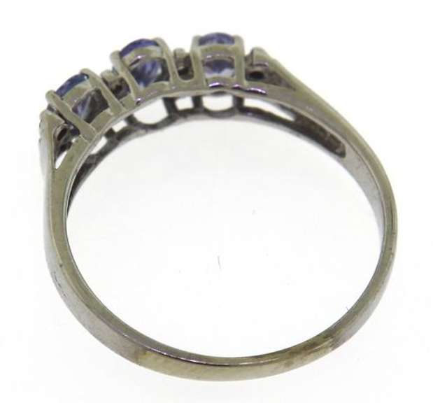 Beautiful White Gold Tanzanite and Diamond Ring