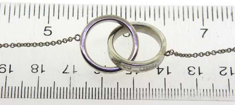 Tiffany & CO 1837 Med Interlocking Circle Necklace