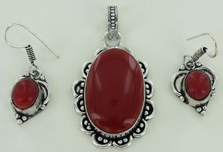 Silver and Natural Stone
