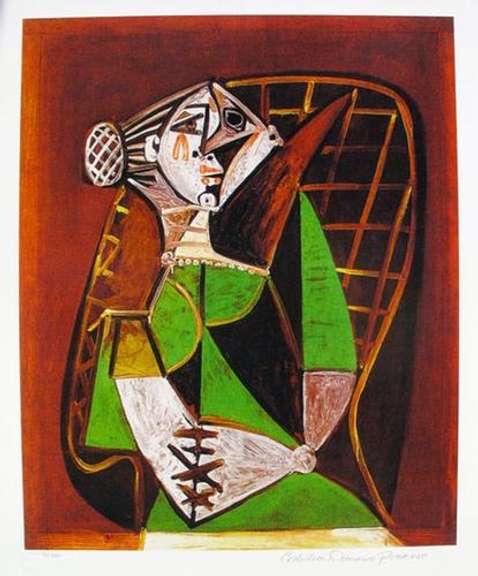 Pablo Picasso, Woman In Green Dress