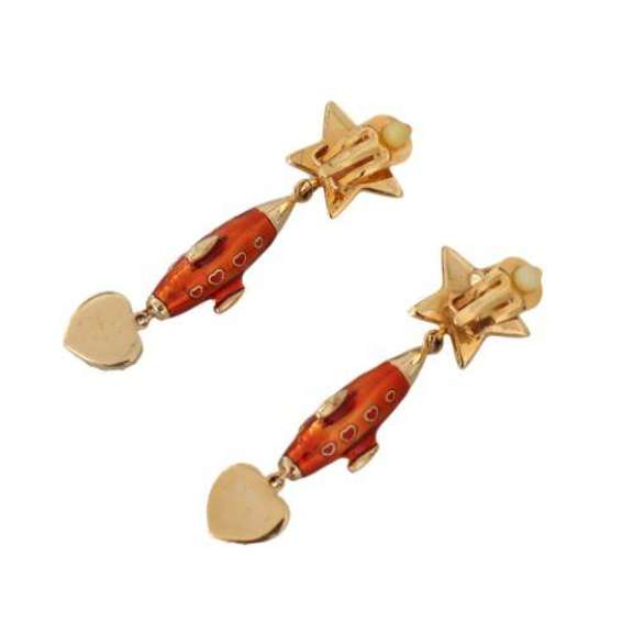 DOLCE & GABBANA ROCKET SHIP EARRINGS