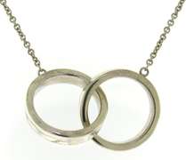 Tiffany & CO 1837 Med Interlocking Circle Necklace