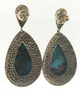 925 Sterling Silver Turquoise Dangle Earrings