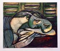Pablo Picasso, Lady With Head On Arms