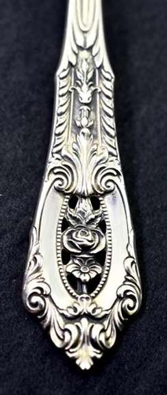 Service for 9 Wallace Rose Point Sterling Flatware