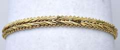 V-Shape Link 14KT Yellow Gold Bracelet