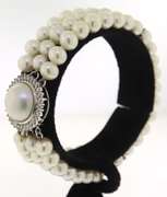 Charming FWP Triple Row Diamond Accent Bracelet