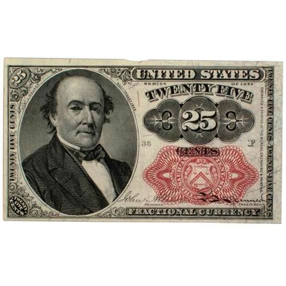 Choice Gem BU 5th Series 25 Cent Fractional Currency