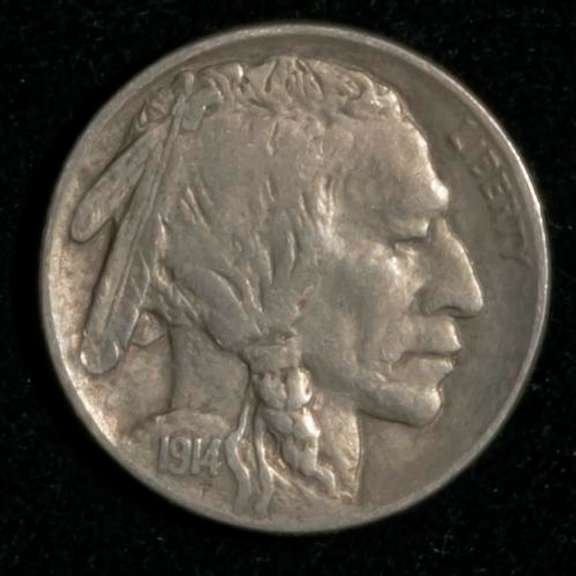 1914 D Sharp Full Horn Buffalo Nickel