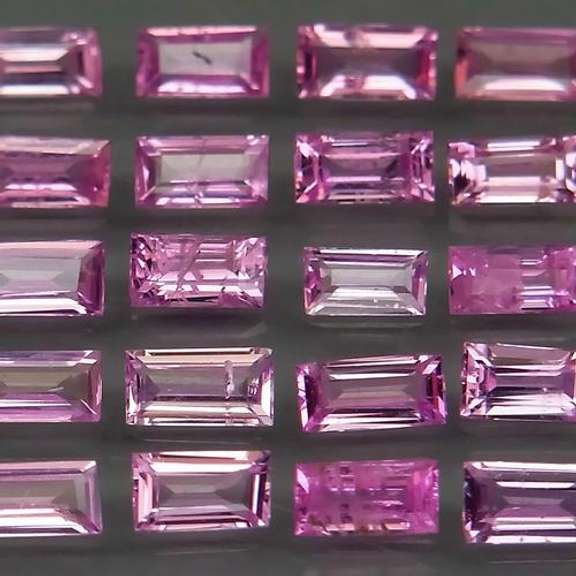 Rare HEATED ONLY 3.06ct pink Sapphire set