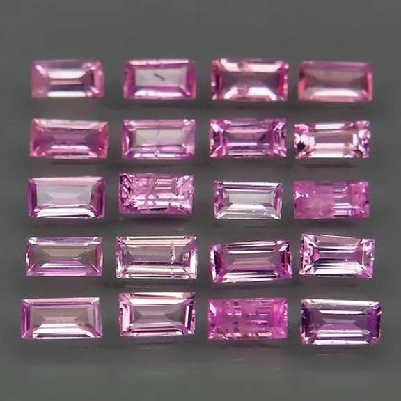 Rare HEATED ONLY 3.06ct pink Sapphire set