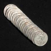Roll Tube Of Walking Liberty Halves