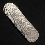 Roll Tube Of Walking Liberty Halves