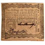 Pa 2 Shilling Six Pence April 3 1772 Series Note