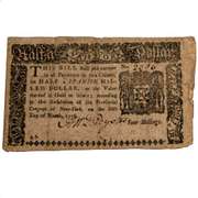 Colony Of New York Half Dollar Note 3/5/1776