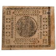 Maryland August 14 1776 Six Dollar Colonial Note