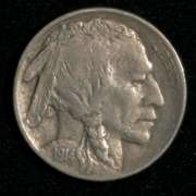 1914 D Sharp Full Horn Buffalo Nickel