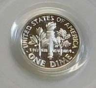 1991-S PROOF Roosevelt Dime PCGS PR69 DCam