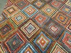 Beautiful Colorful carved Rug 6x8