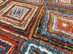 Beautiful Colorful carved Rug 6x8