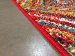 Beautiful Colorful carved Rug 6x8