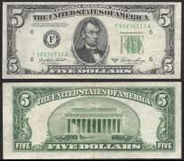 $5 1950-A FRN Atlanta Extremely Fine