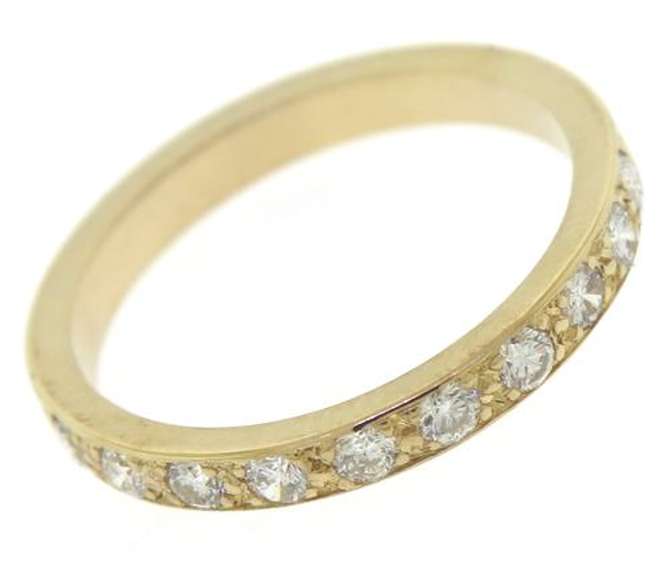 Fabulous Yellow Gold Round Brilliant Cut Diamond Band