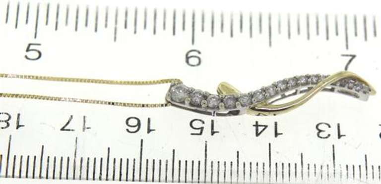 Exciting Diamond Journey Necklace in Yellow Gold