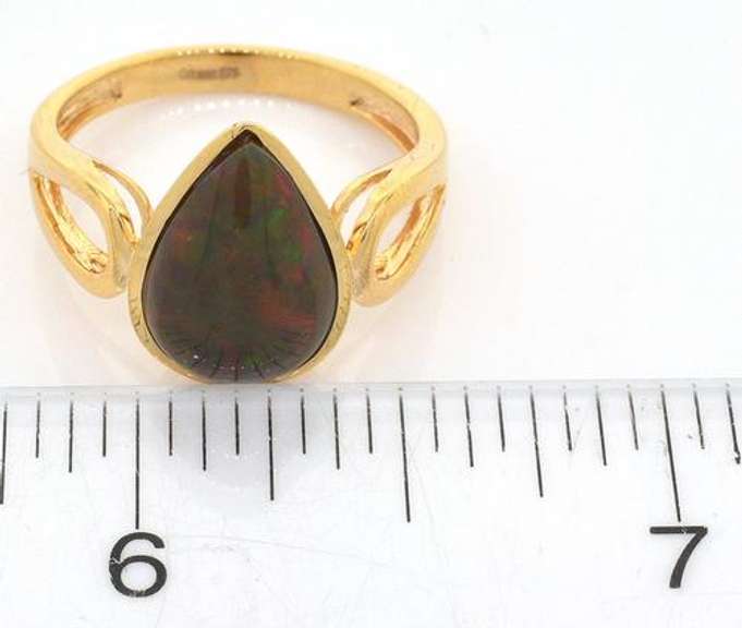 Regal Opal Ring in Vermeil