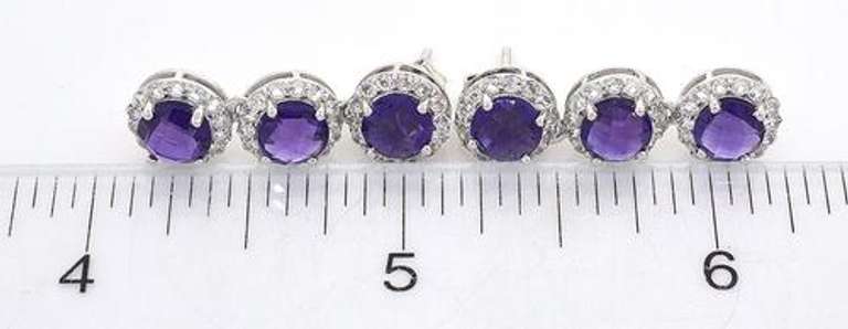 Playful Amethyst & Topaz Earrings in Sterling Silver