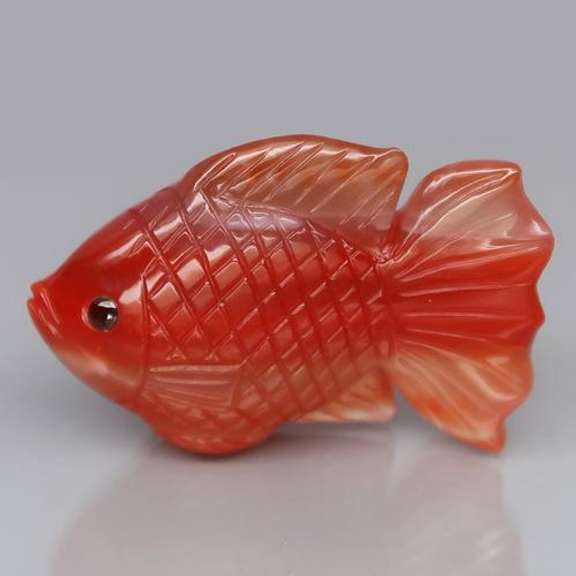 Whopping 94.70ct Agate and Sapphire carving