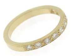 Fabulous Yellow Gold Round Brilliant Cut Diamond Band