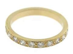 Fabulous Yellow Gold Round Brilliant Cut Diamond Band