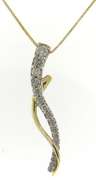 Exciting Diamond Journey Necklace in Yellow Gold