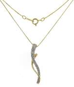 Exciting Diamond Journey Necklace in Yellow Gold