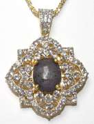 Dazzling Ruby & Topaz Necklace in Vermeil