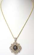 Dazzling Ruby & Topaz Necklace in Vermeil
