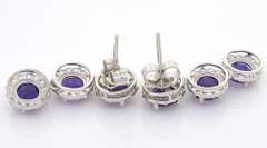 Playful Amethyst & Topaz Earrings in Sterling Silver