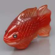 Whopping 94.70ct Agate and Sapphire carving