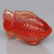 Whopping 94.70ct Agate and Sapphire carving