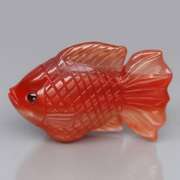 Whopping 94.70ct Agate and Sapphire carving