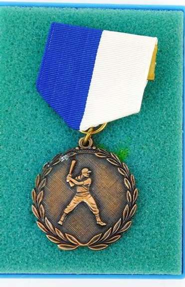 Vintage Baseball Medal & Ribbon