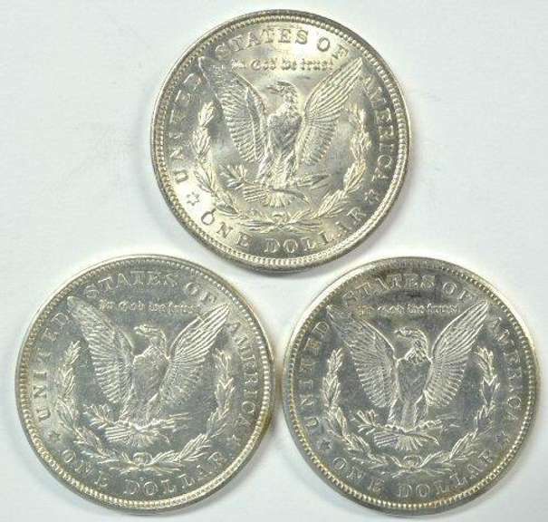 Real flashy 1921 P-D-S Morgan Silver Dollars. Nice