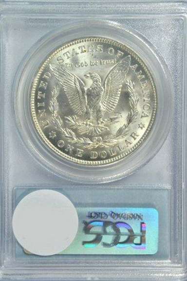 Snowy-white near Gem BU 1921 Morgan Dollar. PCGS MS64