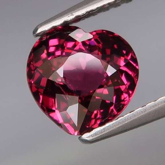 Violet Garnet! 2.21ct heart cut Rhodolite Garnet