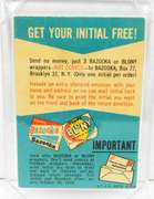 Rare 1958 Topps Free Felt Initial Baseball Offer