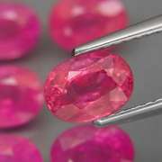 Heated only! 7.02ct natural pinkish red Ruby set