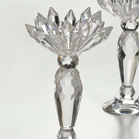 Crystal Candleholder Pair